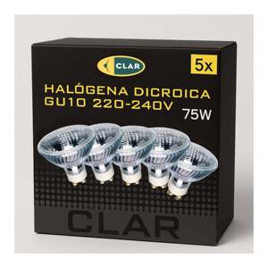 Ampoules halogènes DICROICA/CG GU10 75W 220/240V pour l'éclairage Cl - Product Image 1
