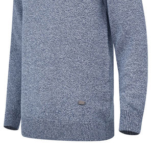 100% haute qualité coton marine pointillé col rond hommes pull respirant Anti-rides ajustement pour l'hiver personnalisable Logo avant - Product Image 3