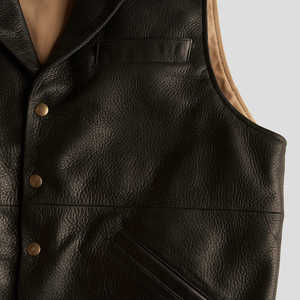 Chaleco de Cuero Genuino Vintage de Diseño Personalizado de Alta Calidad 2025, Chaleco de Motociclista con Cremallera para Hombre, Ropa Casual - Product Image 4