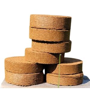 Bloques de Turba de Coco Comprimida para Germinación de Semillas, Hechos en India, para Cultivo Hidropónico en Interiores/Exteriores, 60mm 80mm 100mm, 100% Turba - Product Image 3
