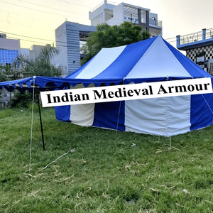 Carpa Medieval Portátil para Tres Estaciones con Estacas Hexagonales/Diamante, Forma Redonda, Gran Espacio - Product Image 4