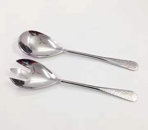 Juego de utensilios para ensalada de acero inoxidable de alta calidad, mango de hierro, cuchara, tenedor, herramientas para servir, comida, cocina, decoración de mesa, utensilios de cocina - Product Image 5