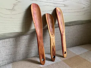 ROYAL NATURAL CRAFT Plato de madera hecho a mano de la mejor calidad Cuchara para servir Acabado marrón Decoración de cocina económica Made India - Product Image 4