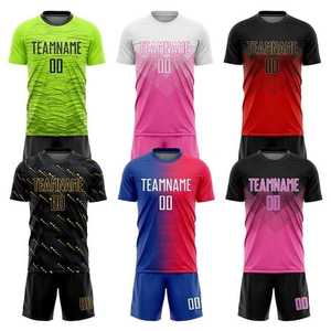 Meilleures ventes de maillots d'entraînement de football personnalisés à manches courtes uniformes de football en tissu polyester - Product Image 6
