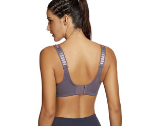 สปอร์ตบราไร้รอยต่อรับแรงกระแทกสูงสำหรับผู้หญิงพร้อมโลโก้ขนาดกลางสั่งทำพิเศษ - Product Image 3