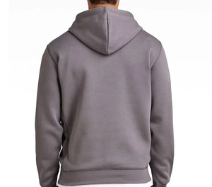 เสื้อฮู้ดดี้ผู้ชายคุณภาพสูง ผ้าโพลีเอสเตอร์/คอตตอน เทคฟลีซ สีพื้น ระบายอากาศได้ดี เหมาะสำหรับฤดูหนาว - Product Image 6