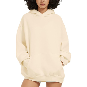 เสื้อฮู้ดผู้ชายทรงโอเวอร์ไซซ์เสื้อมีฮู้ดสำหรับผู้ชายเสื้อสไตล์วินเทจขนาดใหญ่ออกแบบโลโก้ได้ตามต้องการ - Product Image 3