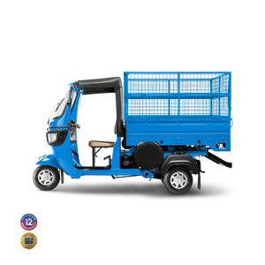 รถสามล้อไฟฟ้าแบบเปิดประทุน รับน้ำหนักได้ 200-300 กก. บรรทุกผู้โดยสาร 1 คน สีฟ้า ความเร็ว 80 กม./ชม. ระยะทางวิ่ง 70-90 กม. - Product Image 2