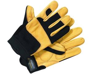 Gants de travail en cuir grainé de vachette, résistants aux chocs TPR, anti-coupure, protection hivernale, anti-choc, pour hommes - Product Image 5