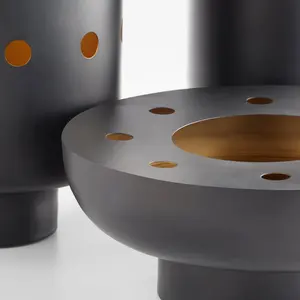 Vase à fleurs en fer artisanal moderne et unique de style côtier pour la décoration de table d'anniversaire, écologique, de haute qualité, ZAHID EXPORTS, grand modèle - Product Image 2