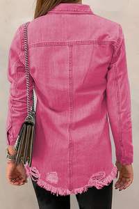 เสื้อแจ็คเก็ตยีนส์ผู้ชายสไตล์สตรีทแวร์ ดีไซน์เนอร์ คอลเลคชั่นฤดูหนาว 2025 คุณภาพสูง แขนยาว ระบายอากาศ แห้งเร็ว ขายส่ง - Product Image 2