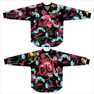 เสื้อเพ้นท์บอลแขนยาวน้ำหนักเบาแบบออกแบบได้ตามต้องการสำหรับ100% - Product Image 6