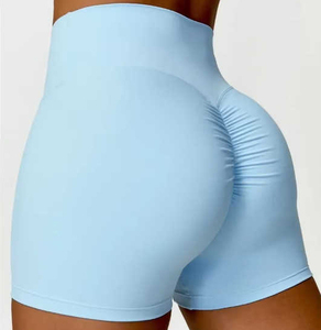 Shorts Deportivos de Yoga al Por Mayor, Sin Costuras, Ajustados, de Cintura Alta, Elásticos en 4 Direcciones, de Secado Rápido - Product Image 2