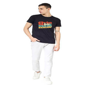 Personalizar streetwear serigrafía camiseta algodón orgánico gráfico peso pesado camisetas para hombres - Product Image 3