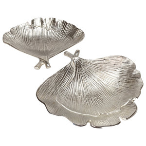 Bandeja decorativa de hoja dorada de Metal de la mejor venta para mesa central decoración de boda en casa al mejor precio - Product Image 2