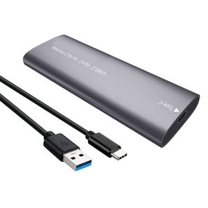 Boîtier externe portable en aluminium pour SSD M.2 USB 3.1 Type-C NVMe, compatible avec les disques durs 2230/2242/2260/2280 - Product Image 4