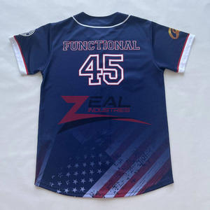 Maillot de baseball personnalisé Maillot de softball Impression par sublimation Broderie 100% Maillot de softball en polyester Vente en gros Fabriqué au Pakistan - Product Image 2