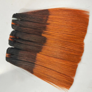 ช่อผมมนุษย์แท้แบบบราซิลเรียงตามหนังแท้8นิ้วผมตรงกระดูกแท้ - Product Image 4