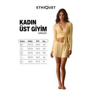 Cardigan en tissu doux et extensible pour femme ETHIQUET KREATI avec ceinture à nouer à la taille - Product Image 6
