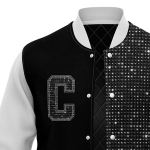 Alta calidad Unisex College Baseball Letterman Varsity Jacket Spring Formal Custom Chenille bordado mangas de lana frontal - Product Image 3
