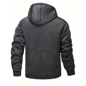 Logo personnalisé gaufrage capuche sweat sweat à capuche sweat goutte épaule Streetwear personnalisé coton guirlande bouffante impression noir - Product Image 6