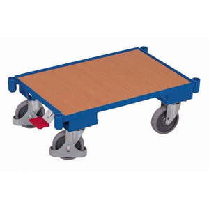 Rouleau Variofit Eurosystem avec capacité de charge de 100 kg, quatre roues, usage industriel, pneus en caoutchouc robustes, manchons d'angle, compatible OEM - Product Image 1
