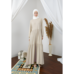 Ropa musulmana tradicional de alta calidad, vestido Qanita étnico de moda con mangas largas, poliéster cómodo, transpirable y duradero - Product Image 5