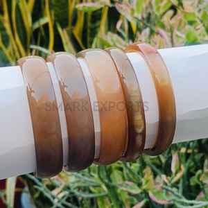 Bracelets en corne de buffle faits à la main légers bijoux de conception d'amour élégants naturels pour les femmes accessoire de mode Durable poli - Product Image 5