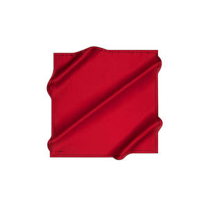<b>Red</b> Silk Fashion Square <b>Scarf</b> - Product Image 2