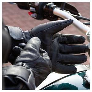 Gants d'hiver chauds en cuir à doigts entiers pour le sport Gants de course de moto à poignets longs Écran tactile pour vélo de course - Product Image 4