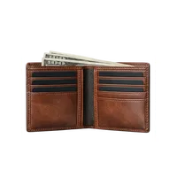 Dompet Kulit Lipat Dua Anti RFID Bendera Amerika Serikat Grosir