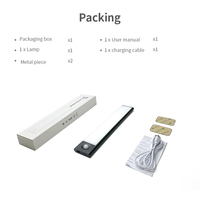Détecteur de mouvement Lumière Led Usb Rechargeable OEM Interrupteur Magnétique Maison Applique Murale Détecteur de mouvement Sous LED Lumière d'armoire