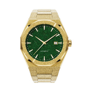 Montre automatique personnalisée avec logo, entièrement en acier inoxydable, modèle <span class=keywords><strong>Paul</strong></span>, style riche, 5 ATM résistante à l'eau, mouvement japonais Star Dust, finition givrée - Product Image 3