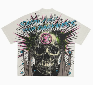 T-shirt Homme Oversize en Coton Lourd de Haute Qualité 100% Coton Peigné Épais Impression Sérigraphique Personnalisée Séchage Rapide Manches Courtes - Product Image 1