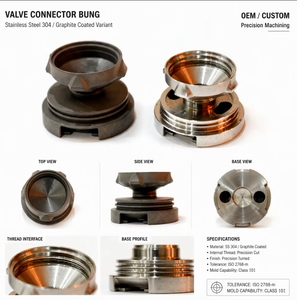 Conector de Válvula de Acero Inoxidable de Alta Precisión, Fabricación por Moldeo por Inyección de Metal (MIM) y Sinterización, Personalizado OEM - Product Image 2