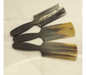 Peigne de poche en corne de bœuf de qualité supérieure avec manche en bois, peigne à cheveux unique pour un usage domestique - Product Image 2