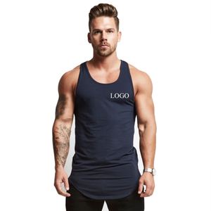 Wholesale Custom Men's Gym <b>Vest</b> Fitness Singlet Breathable Cotton Tank Top Casual Workout Muscle Bodybuilding <b>Stringer</b> - Product Image 5