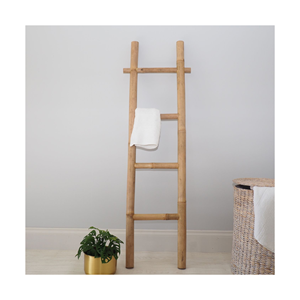 Escalera de bambú natural, muebles de bambú para la decoración del hogar y el jardín, accesorios para el hogar - Product Image 3