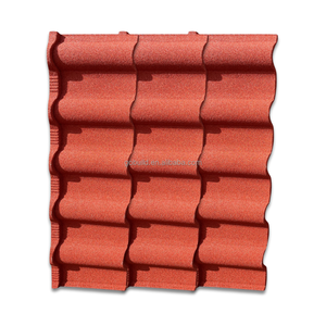Système de toiture en acier écoénergétique pour entrepôts, villas et lieux sportifs, tuiles de toiture en métal revêtues de pierre ASTM Florida - Product Image 1