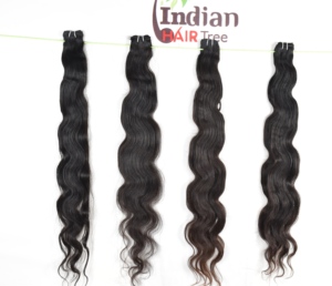 ผมต่อแท้จากอินเดีย เกรดเรมี่ คุณภาพสูง ไม่หลุดร่วง สีดำ ลอนธรรมชาติ แบบ Bodywave ราคาขายส่ง - Product Image 1
