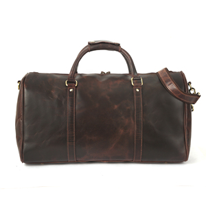 Sac polochon artisanal vintage en cuir véritable de luxe tendance fermeture à glissière qualité supérieure hommes femmes voyage gymnastique sport - Product Image 6