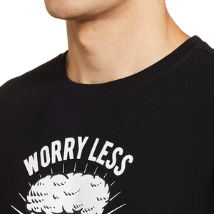 T-shirt à col roulé pour homme, 100% coton tricoté, broderie frontale personnalisée, coupe classique, style formel, manches courtes, haute qualité, faible MOQ, livraison rapide - Product Image 3