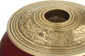 Bougie Urne de crémation pour les cendres humaines-Grande urne à bougie en or rouge-Urne décorative pour l'affichage des cendres à la maison-Belle moderne - Product Image 6