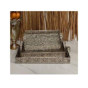 Bandeja de servicio de forma cuadrada más vendida con la bandeja de comida de chocolate de madera de la más alta calidad para accesorios de cocina - Product Image 2