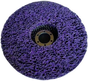 Roue de décapant de peinture Disque à lamelles à bande propre noire Roue de décapage violette Disque à bande poly - Product Image 1