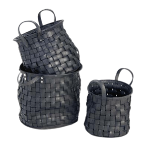 Grossiste Lavihex Co LV342 Panier classique pliable en caoutchouc recyclé écologique de haute qualité pour le stockage des copeaux de bois - Product Image 3