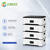 Batería LiFePO4 Apilable de 15kWh 20kWh, 51.2V 400Ah para Sistema de Almacenamiento de Energía Doméstica con Inversor Solar CAN RS485