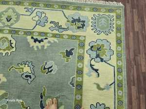 Tapis turc moderne haut Antique Oushak laine tapis ensemble coton noué à la main pour Room-8x10 de séjour 10x14 12x15 tailles pour l'exercice - Product Image 4