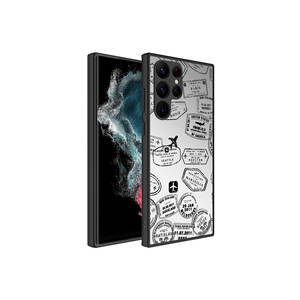 JoieCreatif <b>Mirror</b> Series Luxury <b>Mirror</b> Patterned PC Silicone Camera Protection Case for Samsung for Galaxy S22 Ultra Cool - Product Image 1