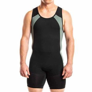 Custom Heat-Transfer Knitted Plus Size Wrestling <b>Singlet</b> <b>for</b> <b>Men</b> Professional Competition High Stretch Uniform - Product Image 5